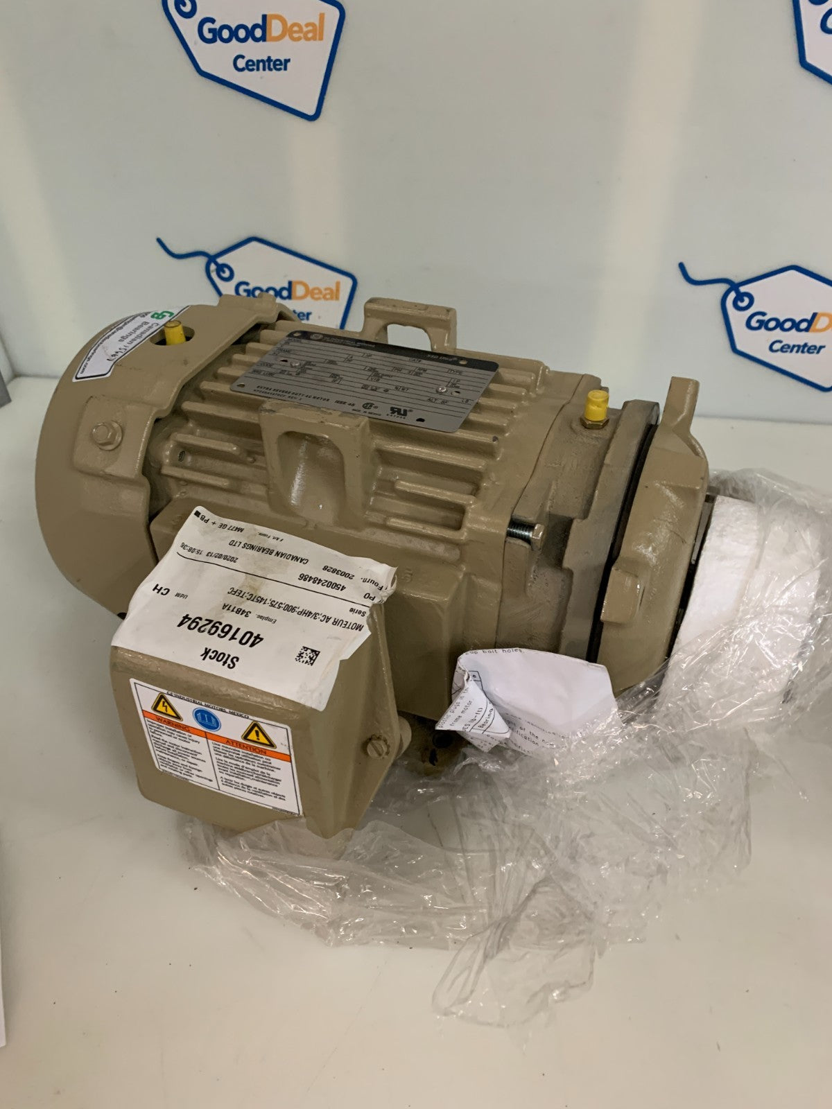 GENERAL ELECTRIC 3/4 HP 850 RPM EXTRA SEVERE DUTY CAT#M477 AC MOTOR 5KS145SAA404