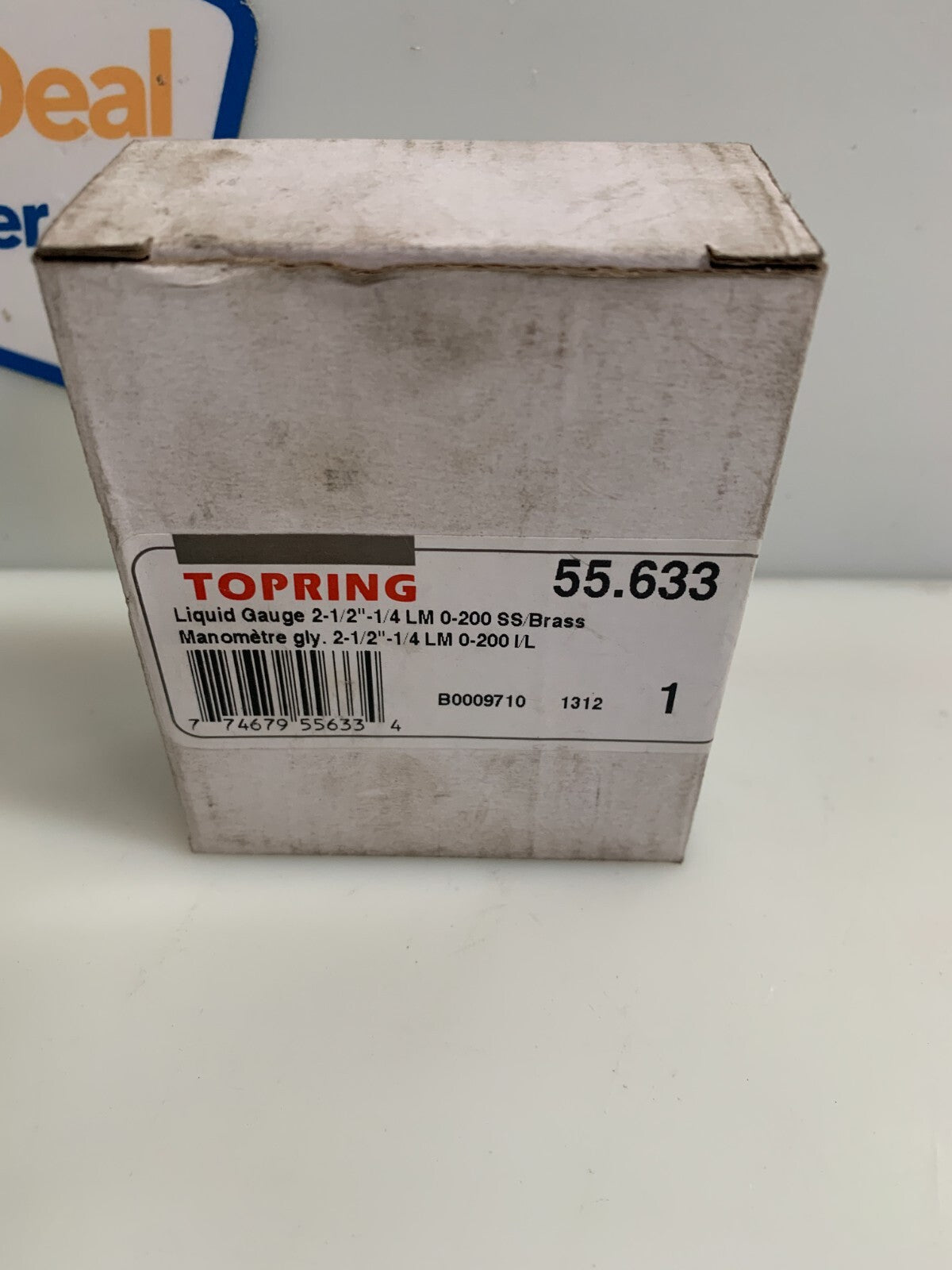 LOT OF 2 TOPRING 0-200 LIQUID GAUGE 55-633