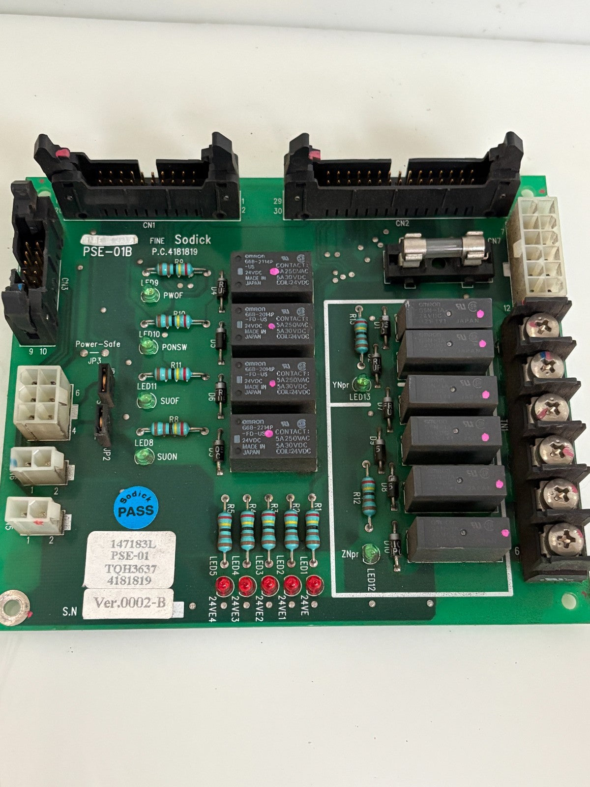 SODICK PC CIRCUIT BOARD PSE-01B P.C. 4181819 147183L