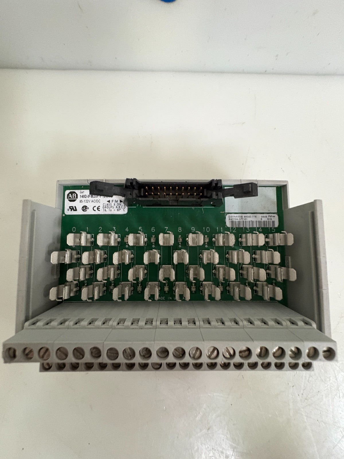ALLEN BRADLEY 20 PT FUSIBLE INTERFACE MODULE 1492-IFM20F-F120-2 A