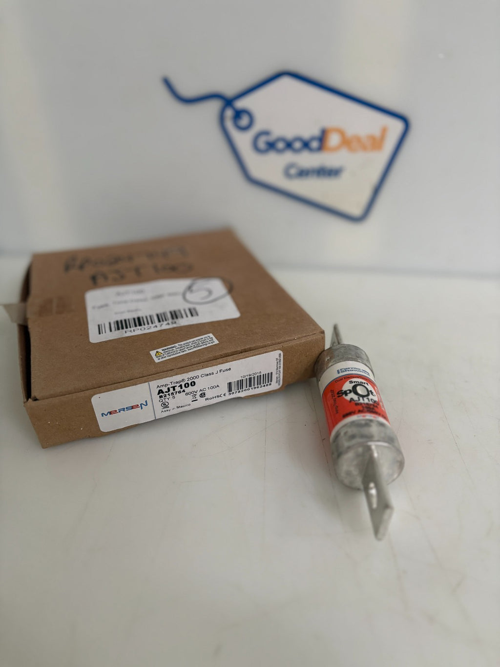 BOX OF 5 MERSEN 100A 600V SMART SPOT TIME DELAY FUSE AJT 1000