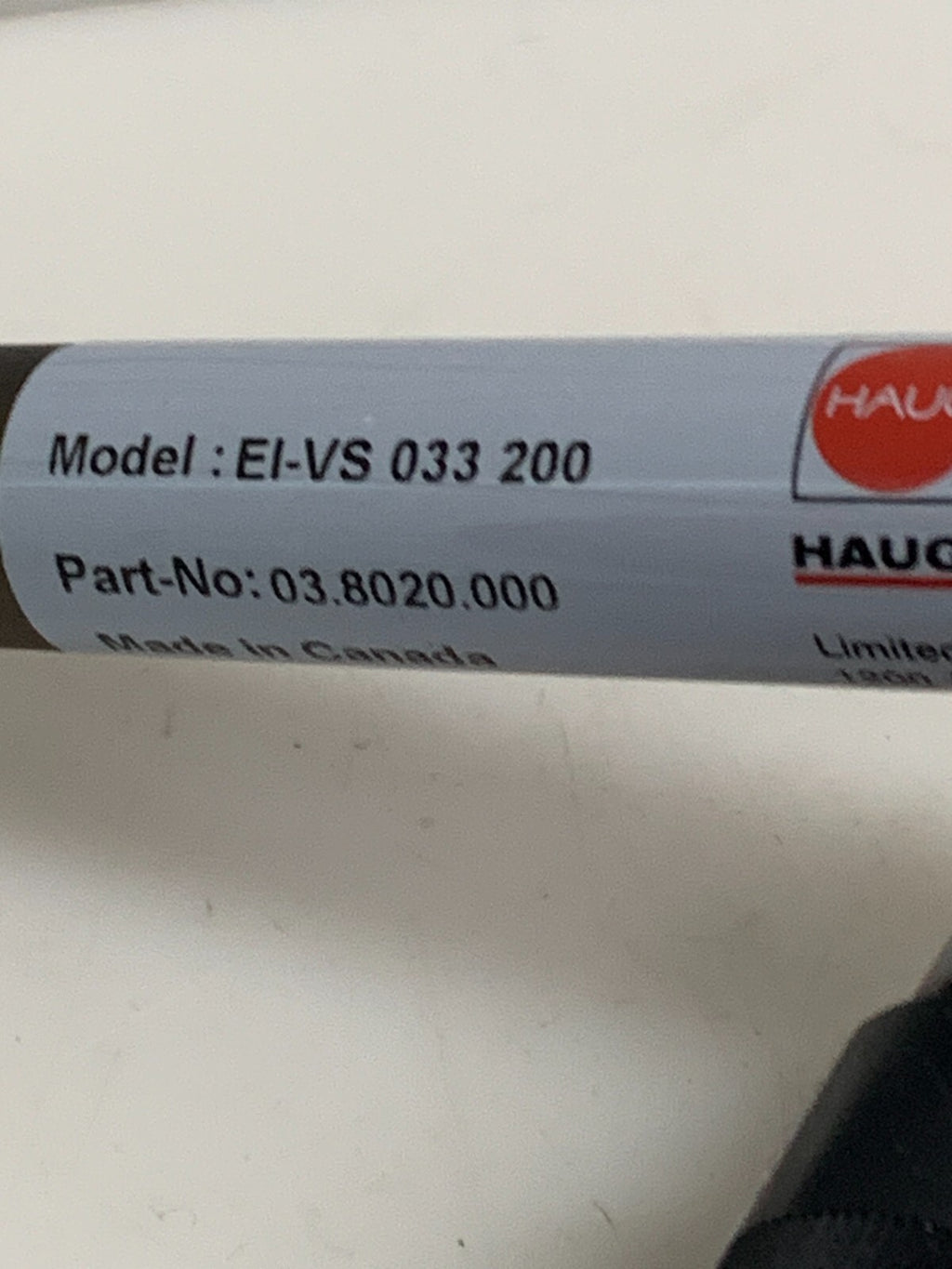 HAUG STATIC ELIMINATOR BAR MODEL EI-VS 033 200 #03.8020.000