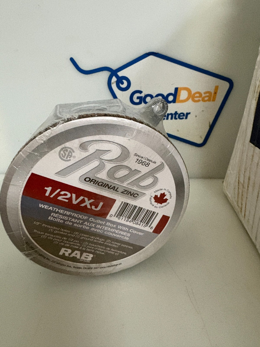 RAB DESIGN 5 INLET ROUND BOX W/COVER 1/2VXJ 12 PER BOX1