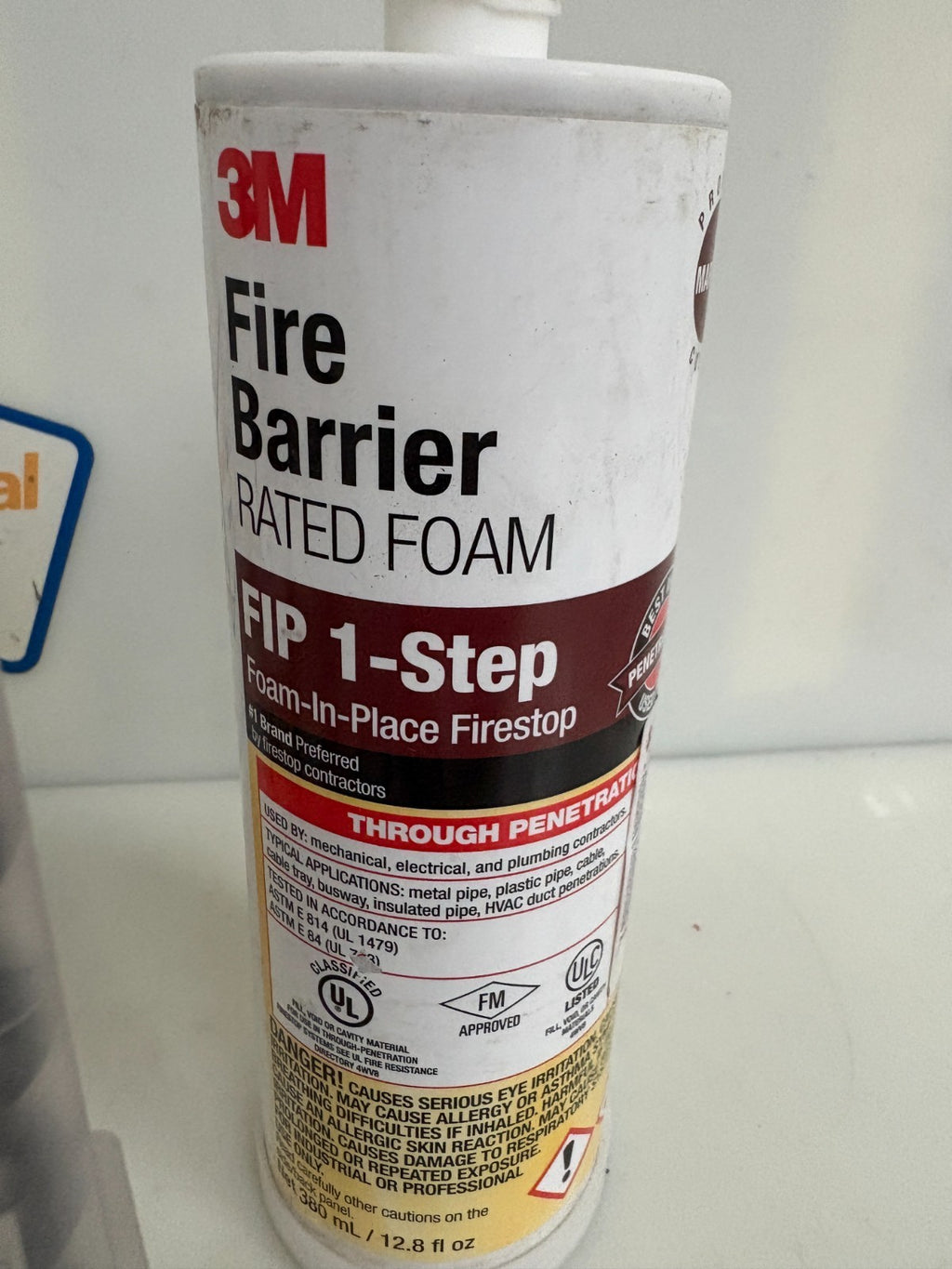 LOT OF 7 3M FIRE BARRIER FOAM FIP 1 STEP 12.8OZ1