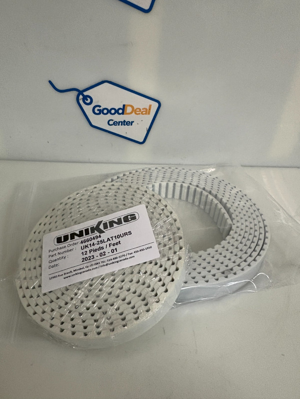 LOT OF 2 MEGADYNE GROUP TIMING BELT 12 FEET 25 LAT 10 URS