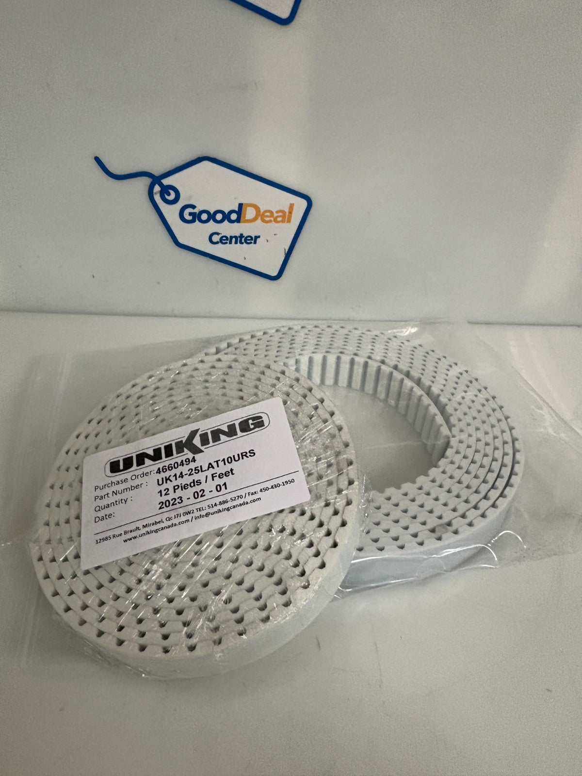 LOT OF 2 MEGADYNE GROUP TIMING BELT 12 FEET 25 LAT 10 URS