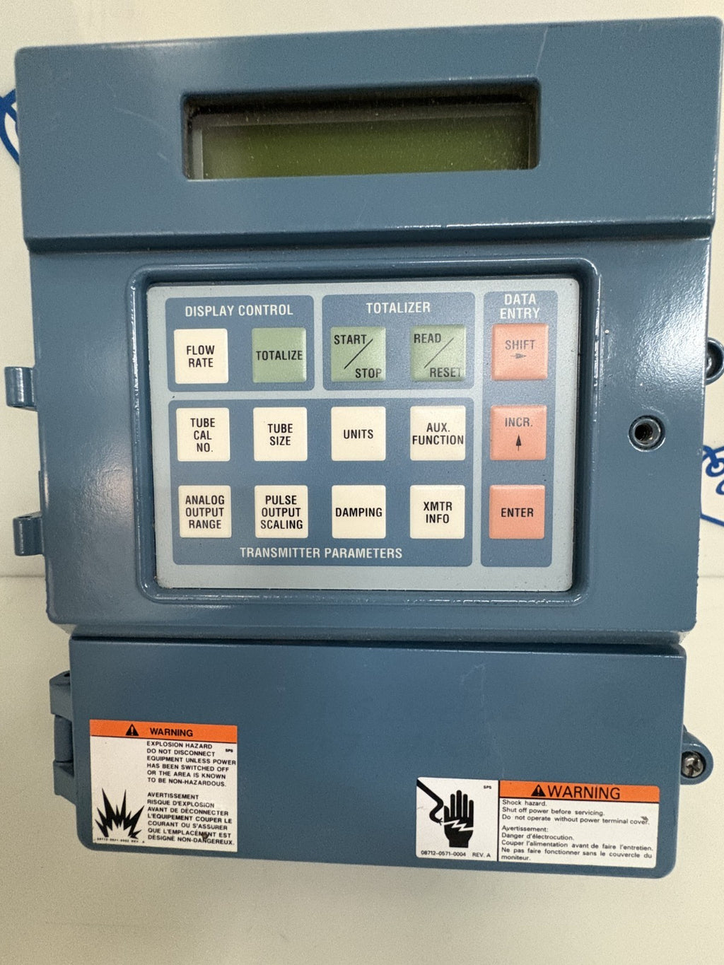 ROSEMOUNT SMART FAMILY MAGNETIC FLOW TRANSMITTER #8712HR12N0W41