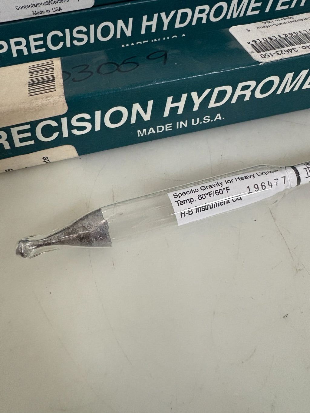 LOT OF 3 VWR PRECISION HYDROMETER 1.2-1.45