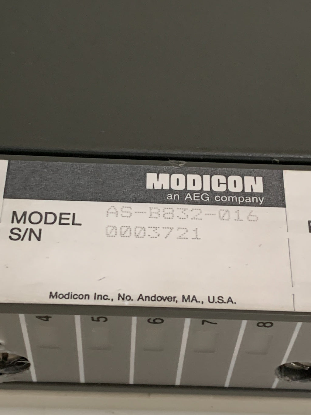 SCHNEIDER MODICON AS-B832-016