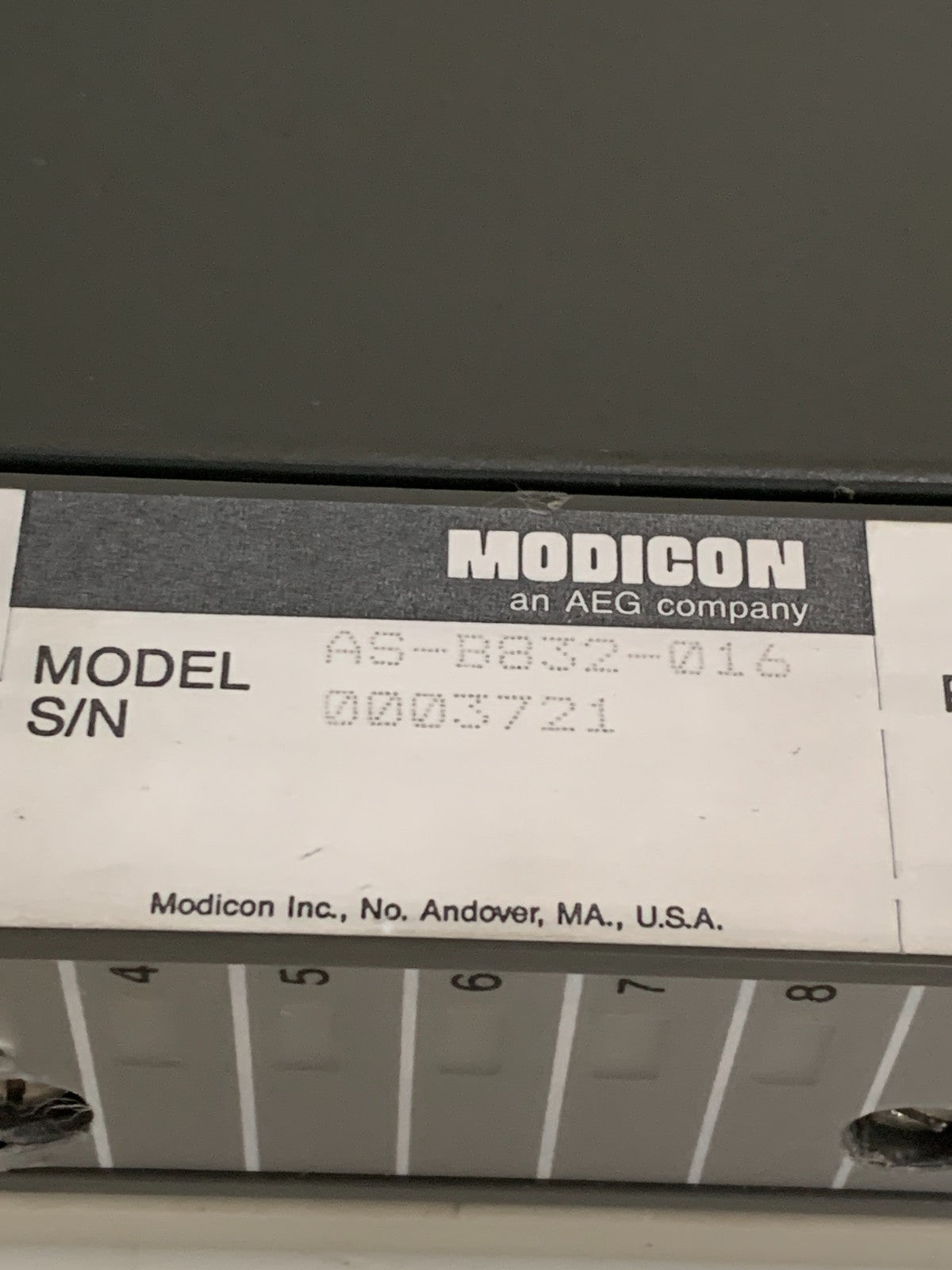 SCHNEIDER MODICON AS-B832-016