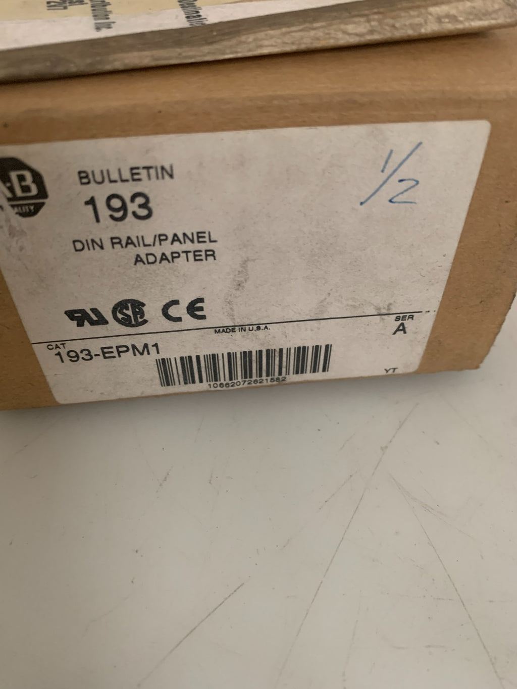 ALLEN BRADLEY OVERLOAD RELAY ADAPTOR 193-EPM13