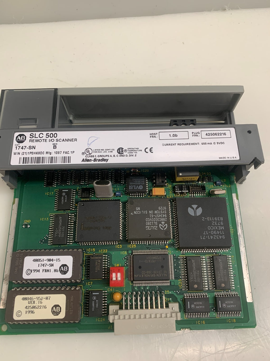 ALLEN-BRADLEY SLC500 Remote I/O Scanner  1747-SN   Ser B0