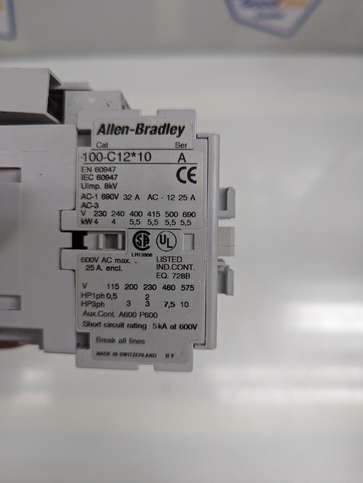Allen-Bradley 100-C12*10 Ser A Contactor Relay+100-FSC280 Ser A Surge Suppressor