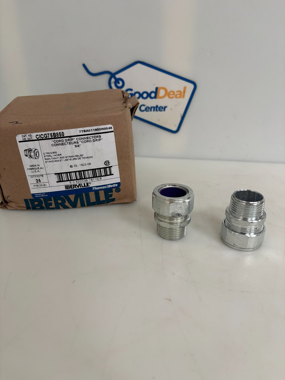 ABB THOMAS & BETTS 3/4 CORD GRIP CONNECTOR CICG75B850 25 PER BOX0