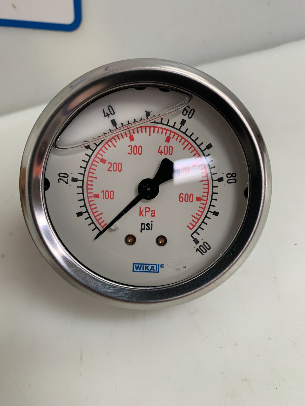 WIKA HYDRAULIC GAUGE 213.53 2.5" RANGE 100PPS/KPA 9307995