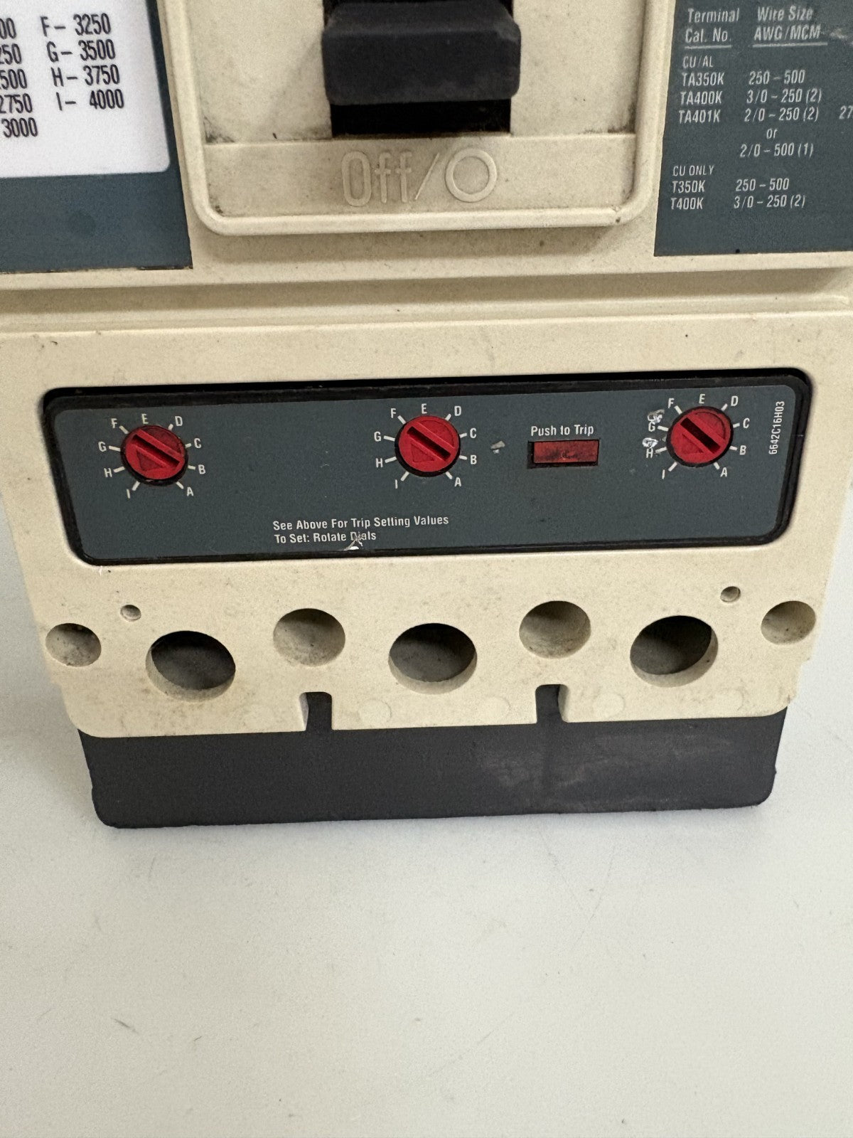 EATON CUTTLER HAMMER HMCP CIRCUIT BREAKER MOTOR PROTECTOR 1492 D95G21