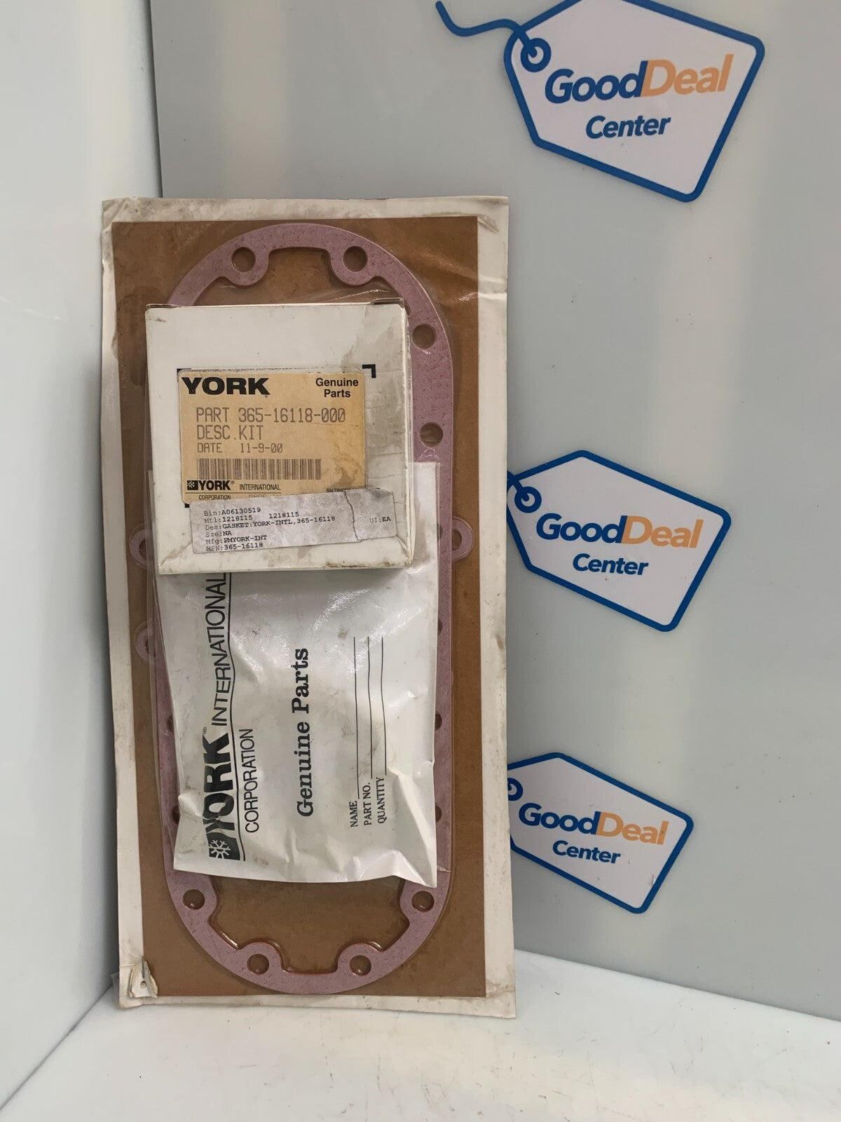 JOHNSON CONTROLS YORK  Gasket Set 365-16118-000