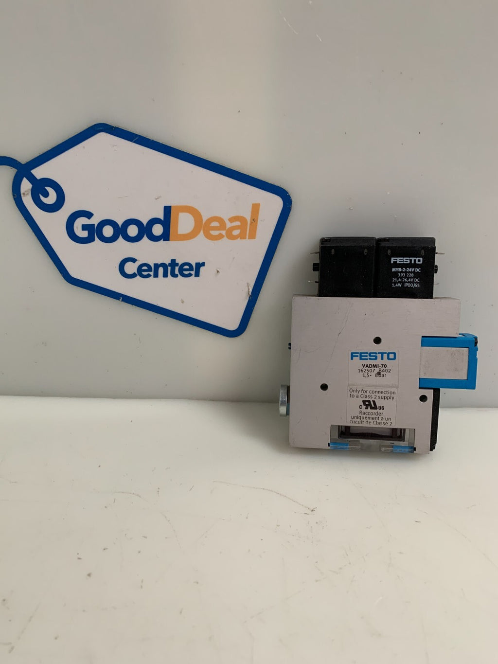 FESTO VACUUM GENERATOR VADMI-70 162507 W/2 SOLENOID 393 2280