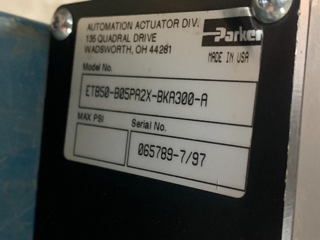PARKER ETB50-B05PA2X-BKA300-A Actuator