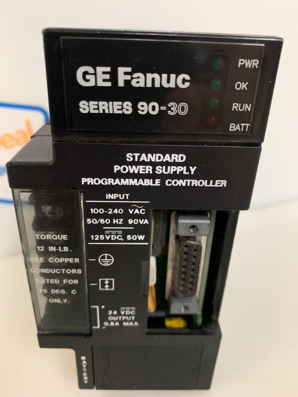 GE FANUC STANDARD POWER SUPPLY PROGRAMMABLE CONTROLLER 90-30 SERIES IC693PWR32151