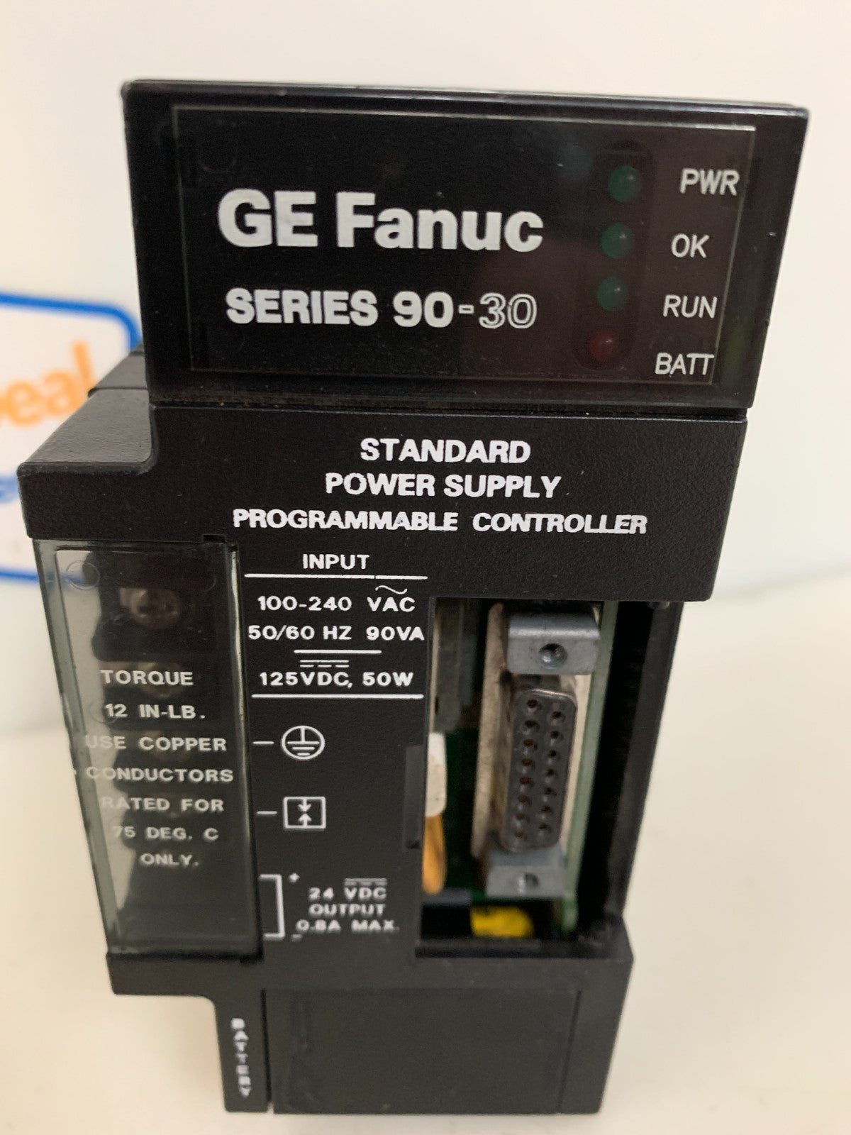 GE FANUC STANDARD POWER SUPPLY PROGRAMMABLE CONTROLLER 90-30 SERIES IC693PWR32151
