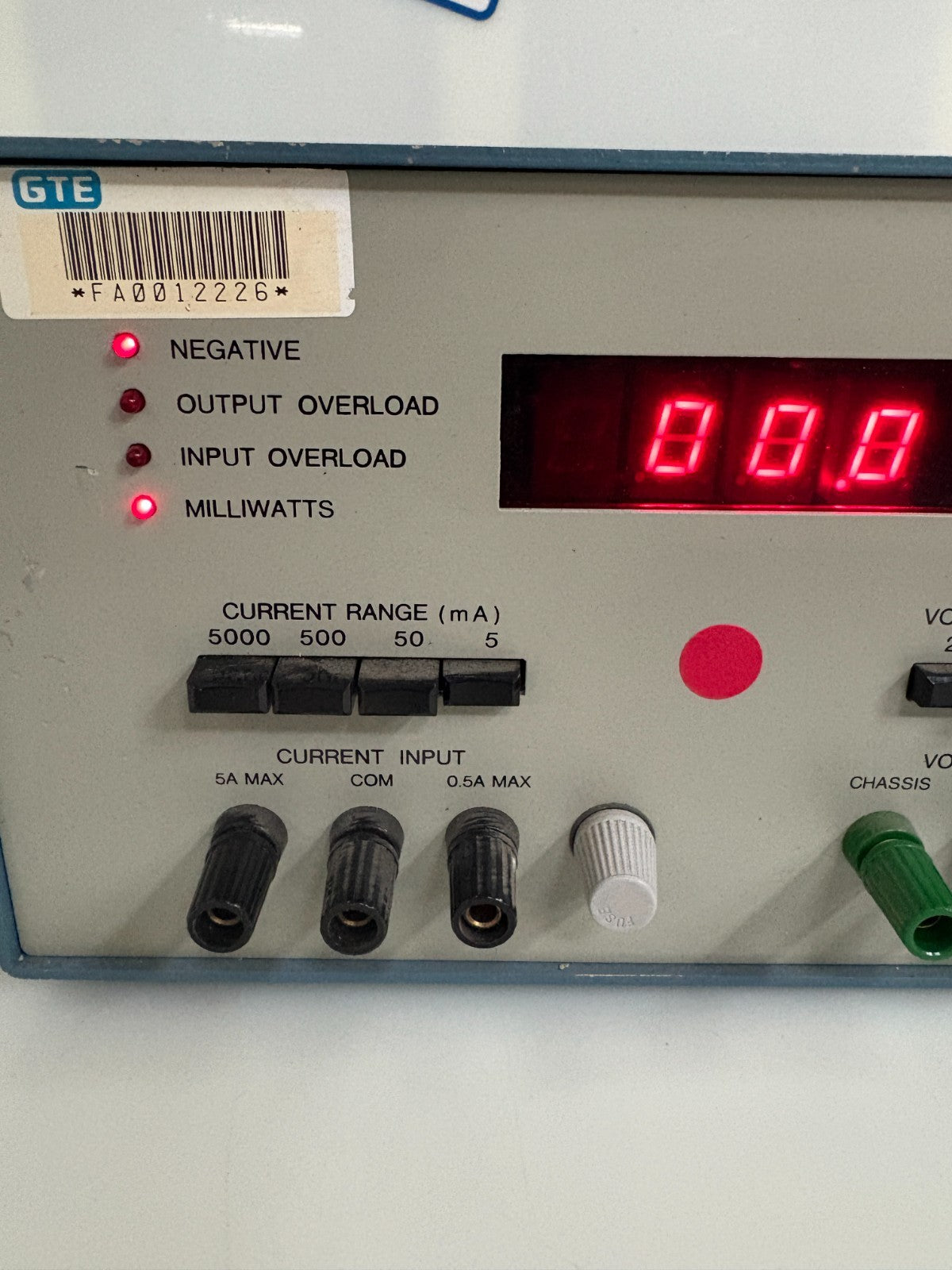 CLARKE-HESS DIGITAL V A W METER #256