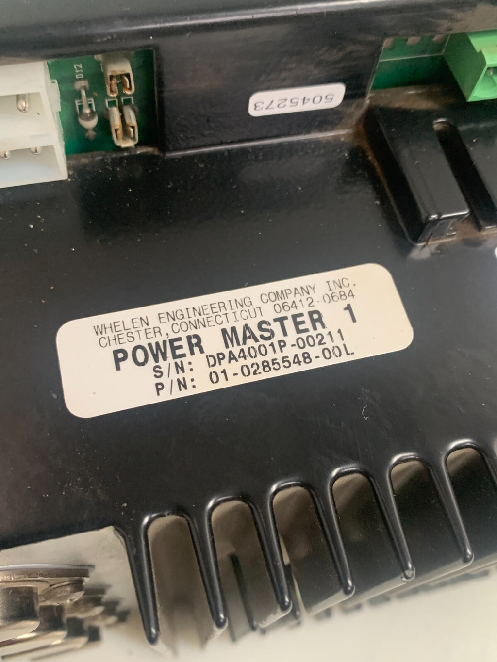 WHELEN POWER MASTER 1 POWER MODULE 01-0285548-00L