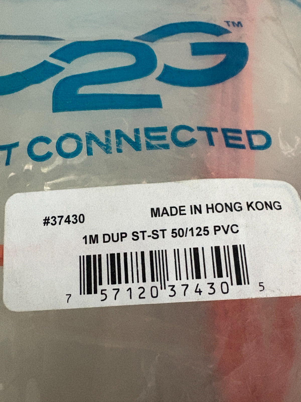 C2G MULTIMODE OPTIC FIBER CABLE MIX LOT 2X#37401 2M 1X#37430 1M 2X#37417 3M2