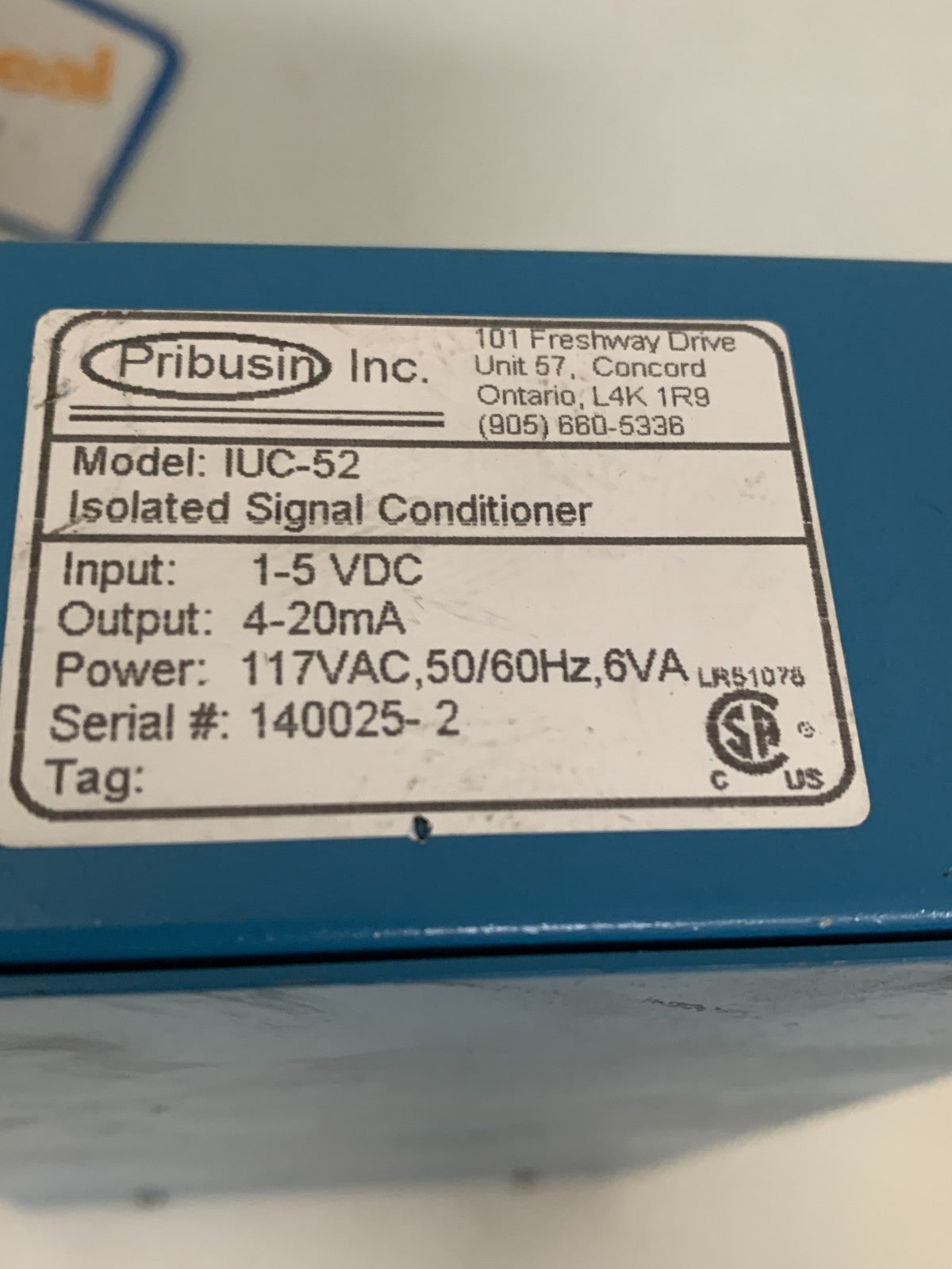 PRIBUSIN ISOLATOR I UC - 523