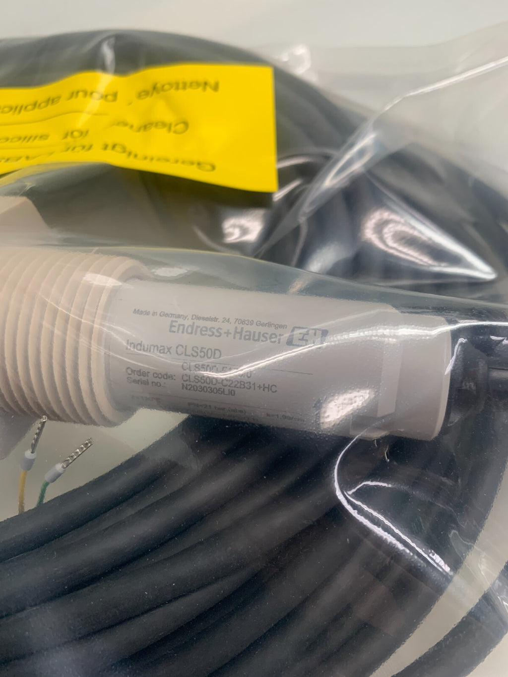Endress Hauser CLS50D-5150/0 / CLS50D-C22B31 Conductivity Sensor