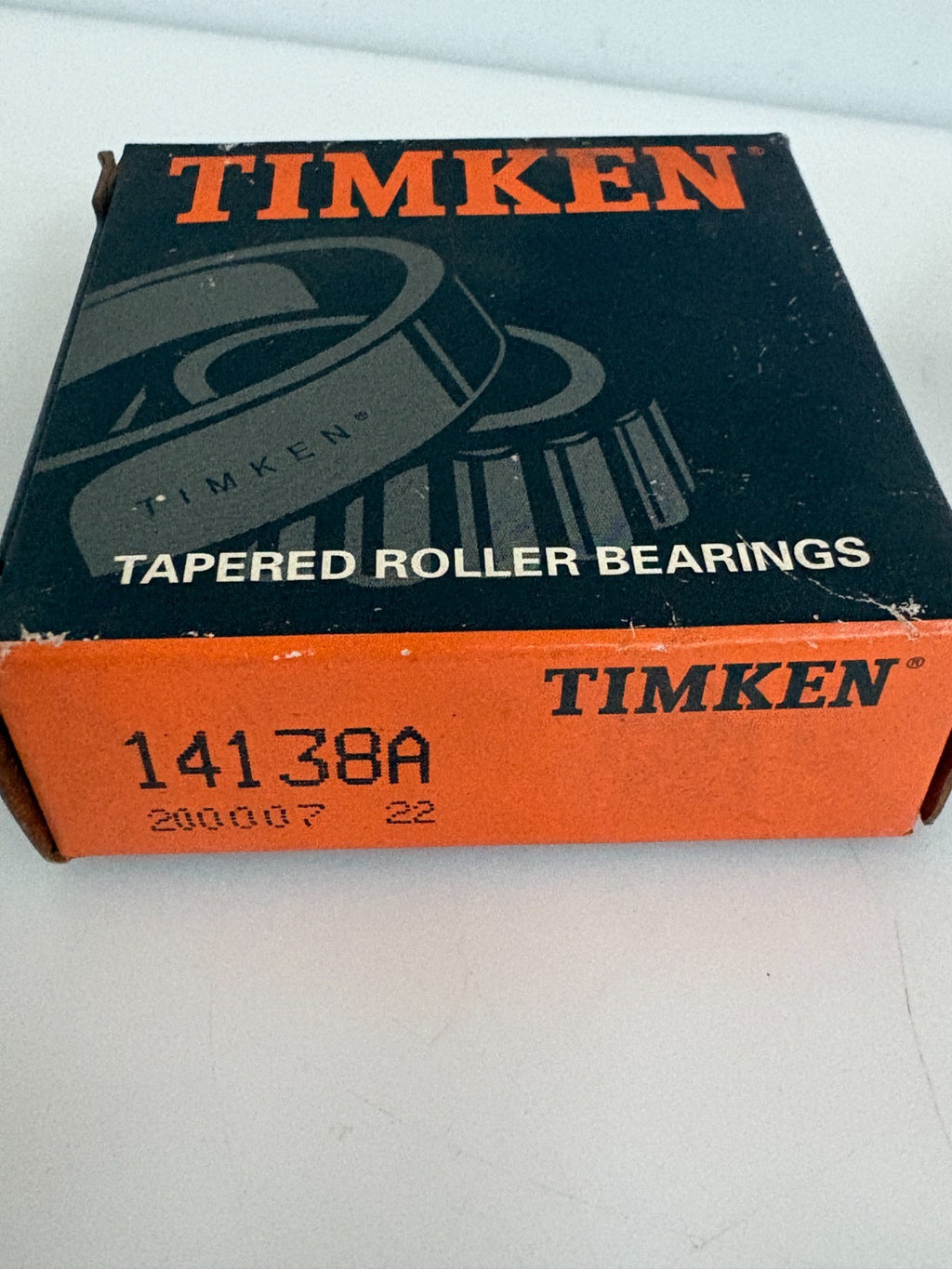 LOT OF 2 TIMKEN TAPERED ROLLER CONE BEARING 14138A2