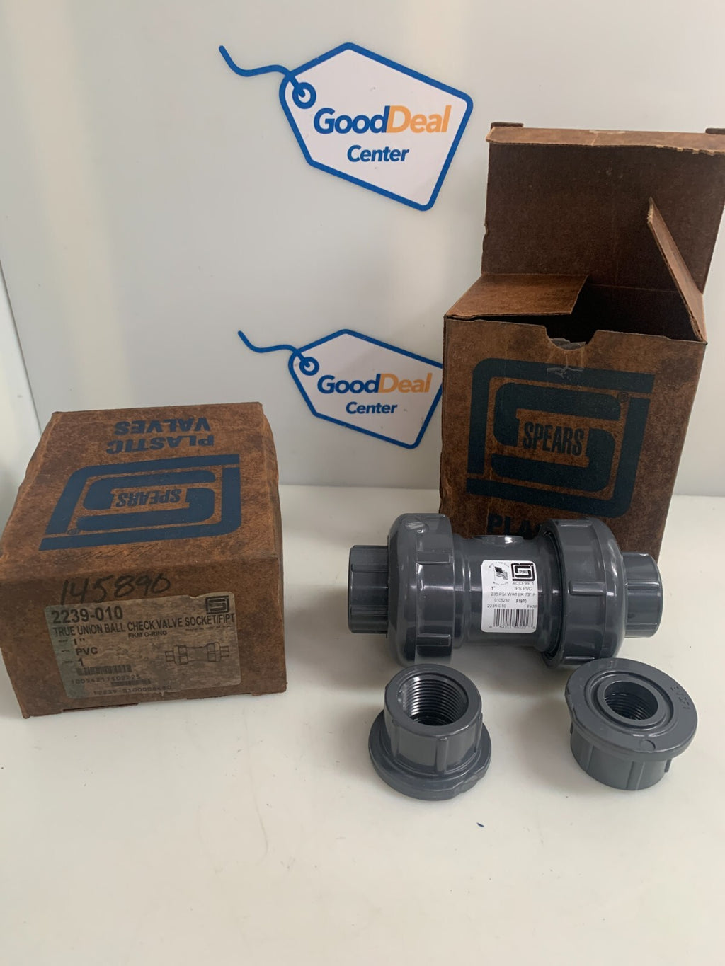 Lot of 2 spears True 1" Union Check Valve 2293-010