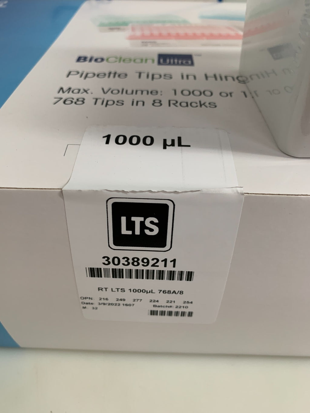 2 BOXES AVAIL METTLER TOLEDO RAININ BIO CLEAN ULTRA PIPETTE TIPS 1000uL 30389211