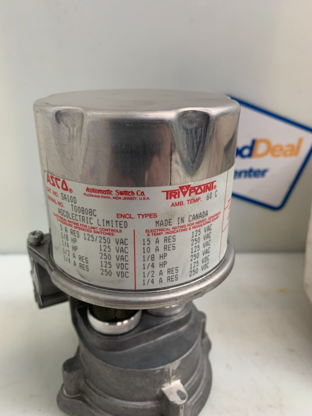 ASCO  Tri Point  GP Single Stage Adjustment Switch SA10D1