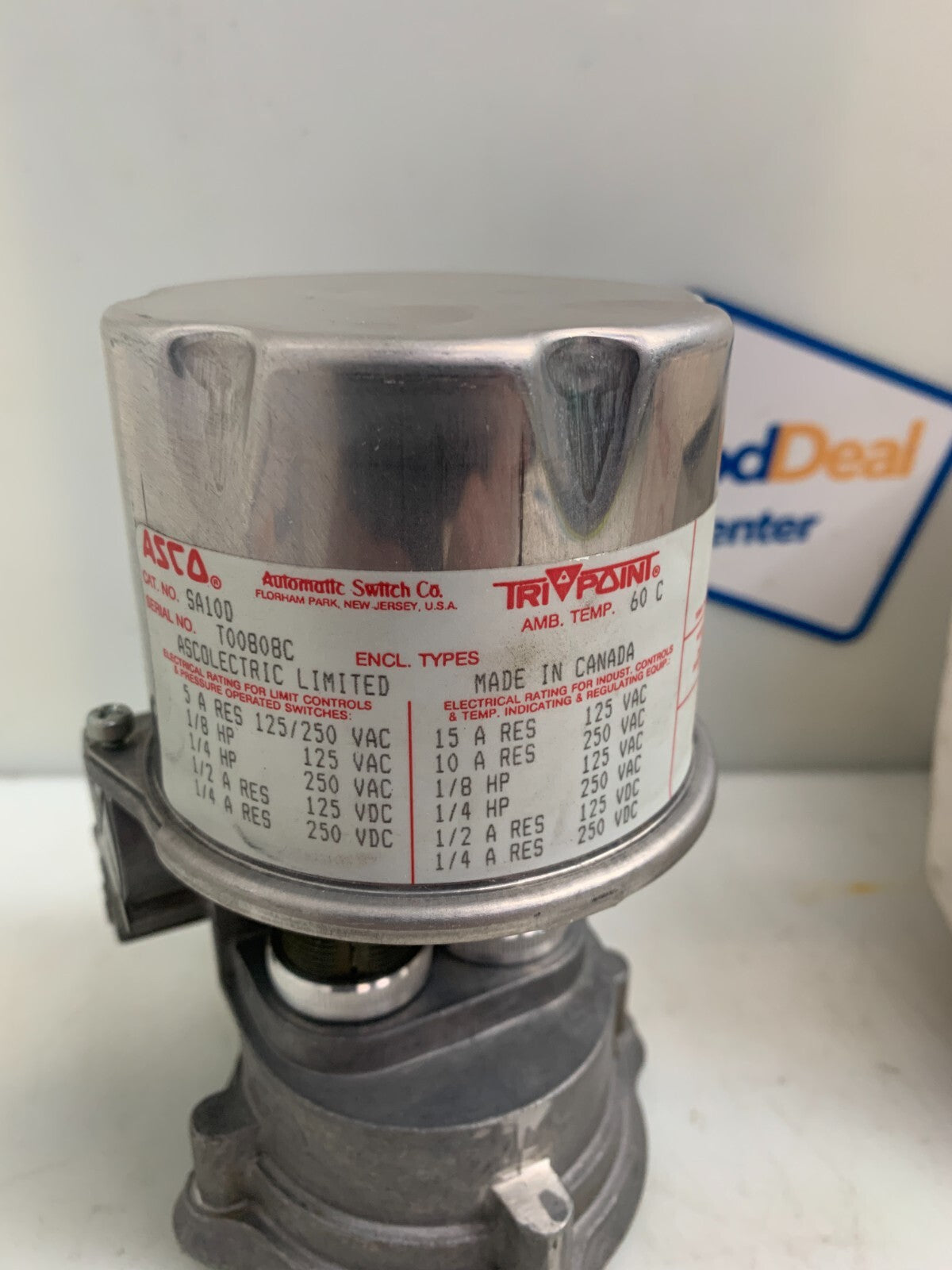 ASCO  Tri Point  GP Single Stage Adjustment Switch SA10D1