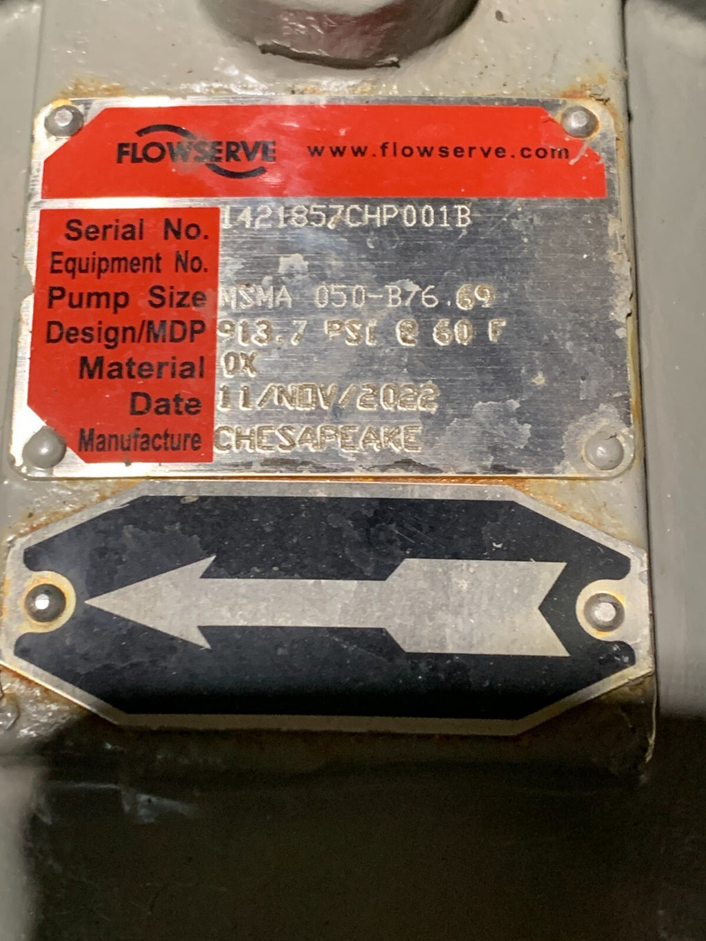 FLOW SERVE SIHI RING SECTION TYPE PUMP MSL-MSM 032-100 20222