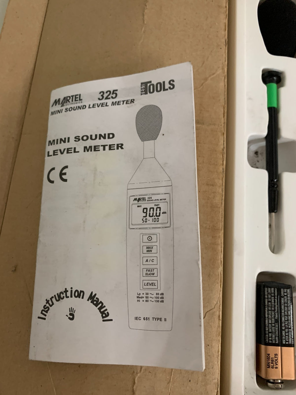 MARTEL SOUND LEVEL METER #325
