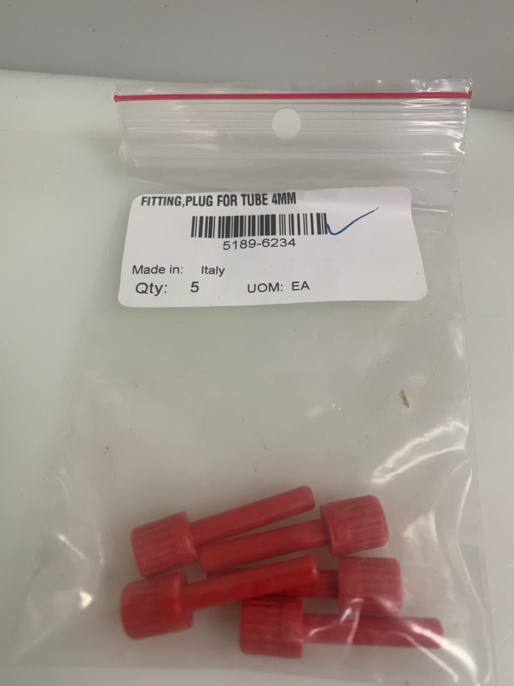 HP SCITEX PLUG 4 MM 5189-6234 5 IN BAG PLUG 6MM 5851-0248 5 IN BAG