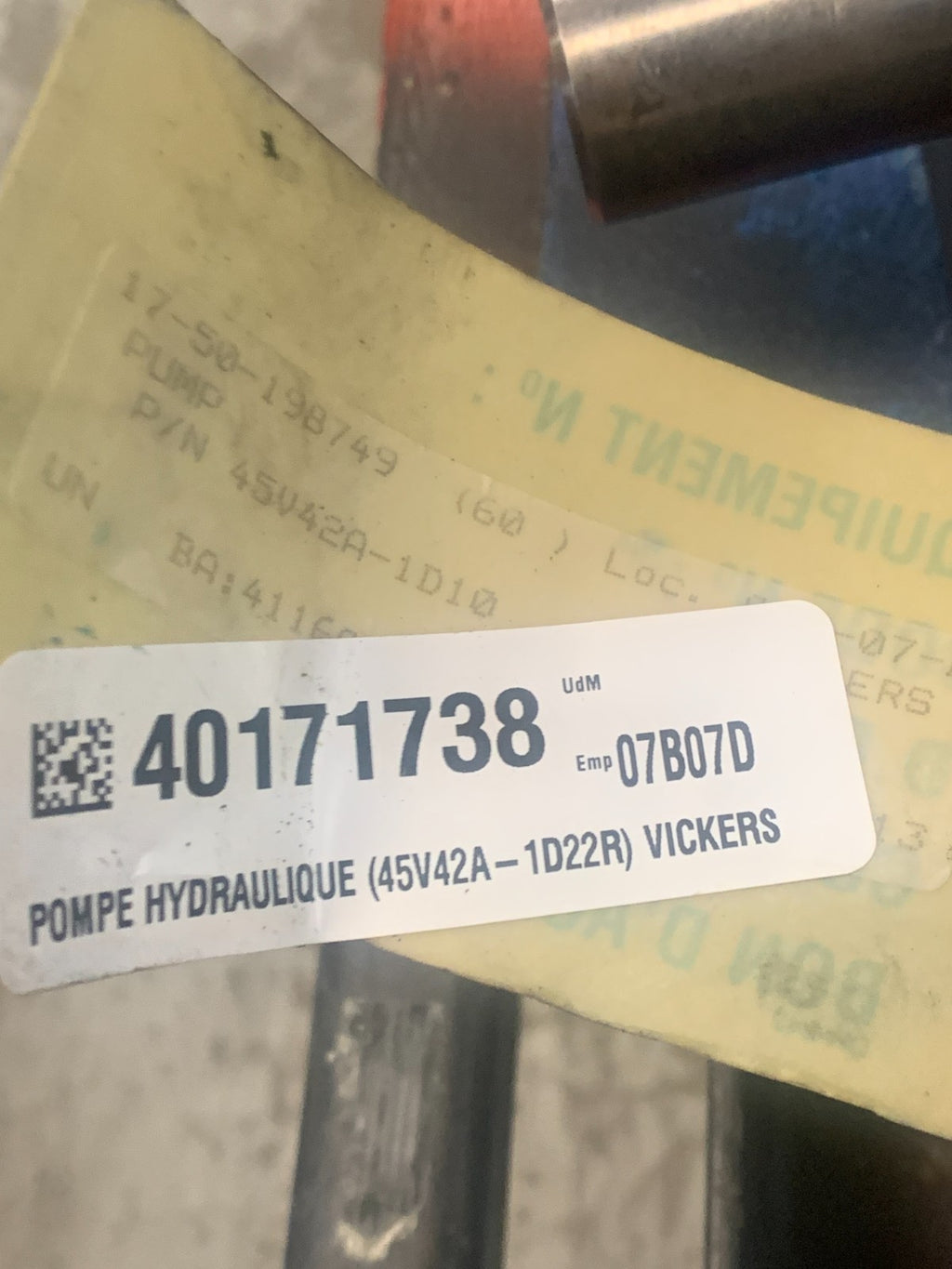 VICKERS HYDRAULIC VANE PUMP 45V42A-1022R