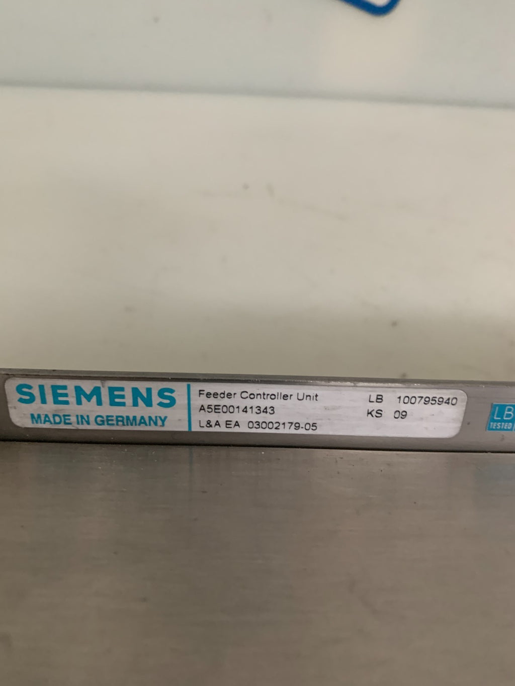 SIEMENS FEEDER CONTROLLER UNIT A5E00141343 L & A EA 03002179-052