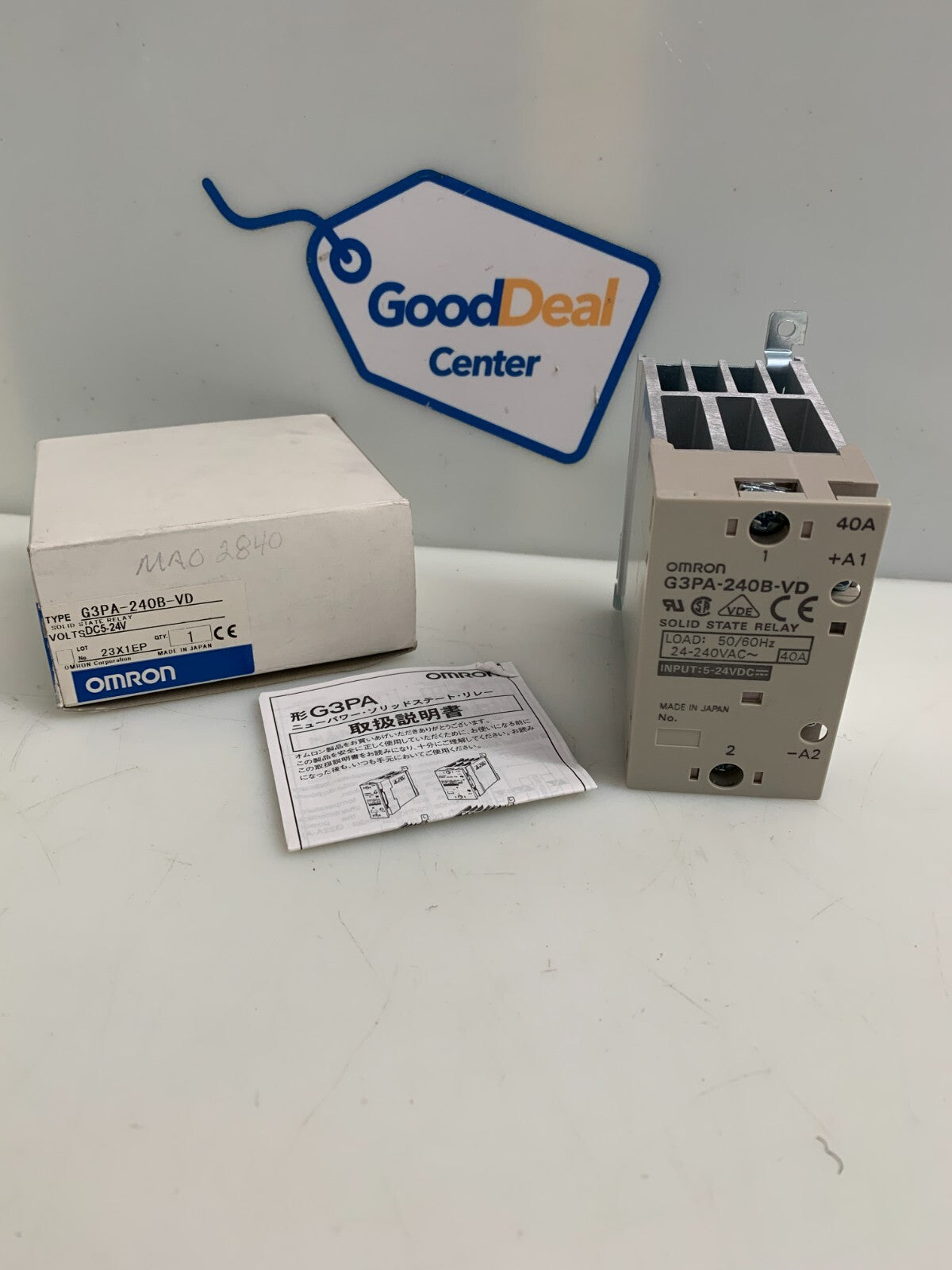 OMRON Solid State Relay  G3PA-240B-VD0
