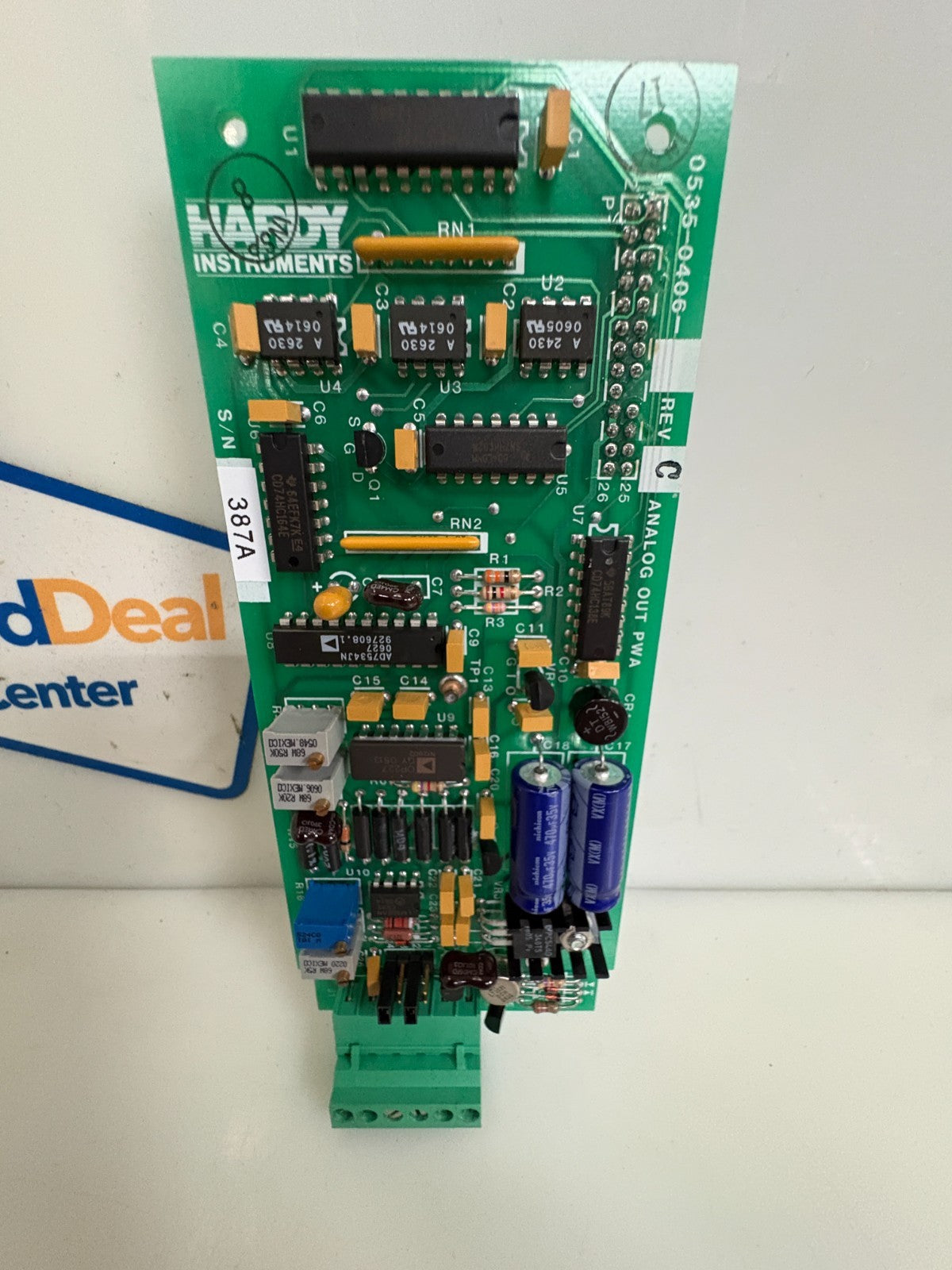 HARDY INST ANALOG OUTPUT BOARD 0535-0406 REV C