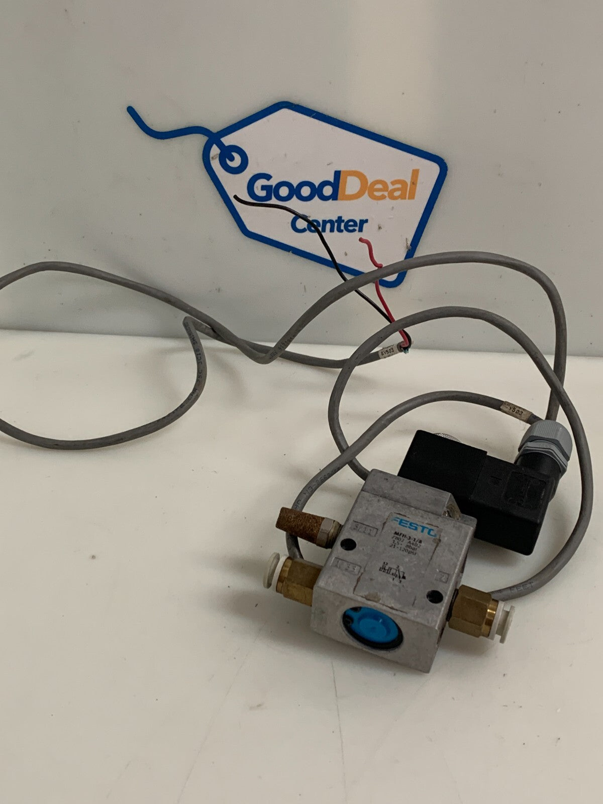 FESTO SOLENOID VALVE W/24VDC COIL SOLENOID VALVE 7802 MFH-3-1/8