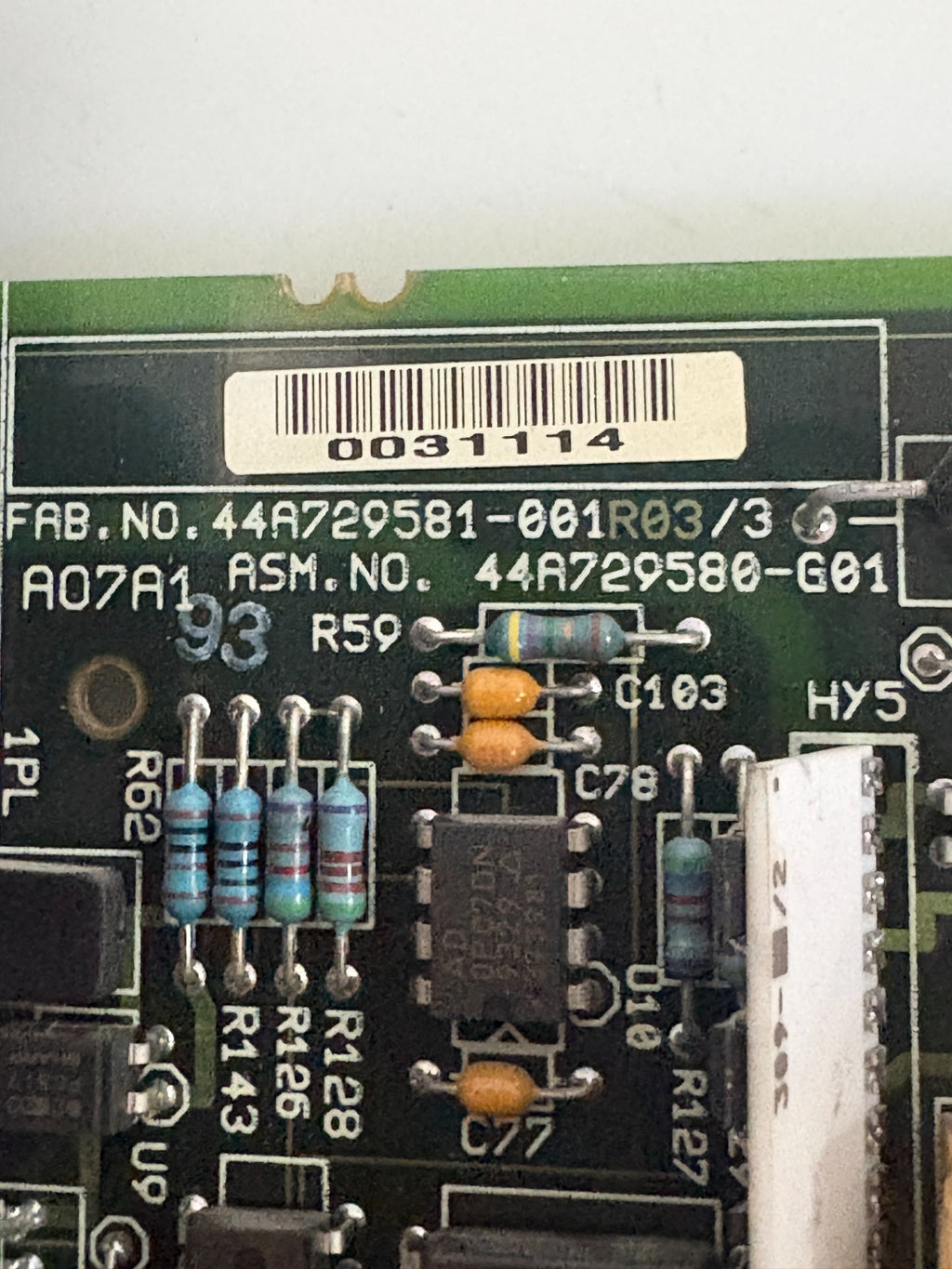 GE-FANUC PC BOARD ADD ON BOARD 44A729581-001 R08/35
