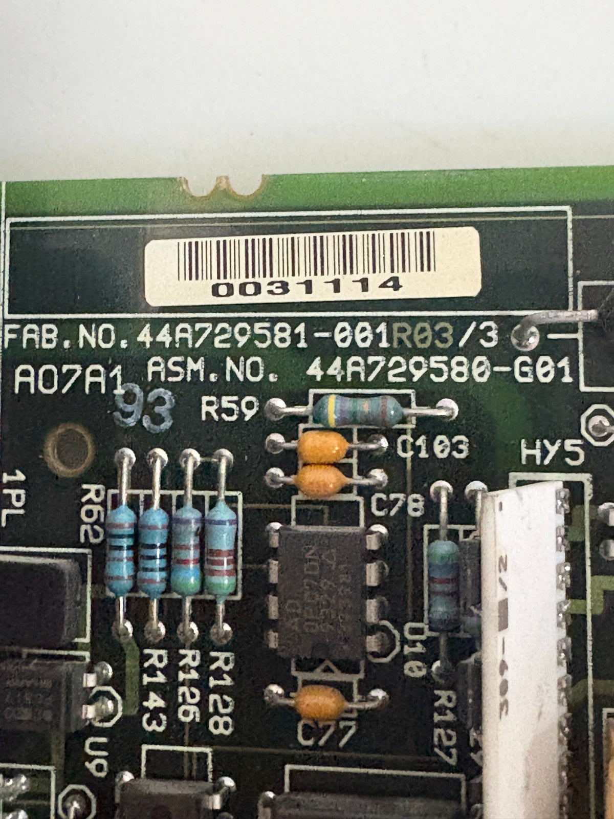 GE-FANUC PC BOARD ADD ON BOARD 44A729581-001 R08/35