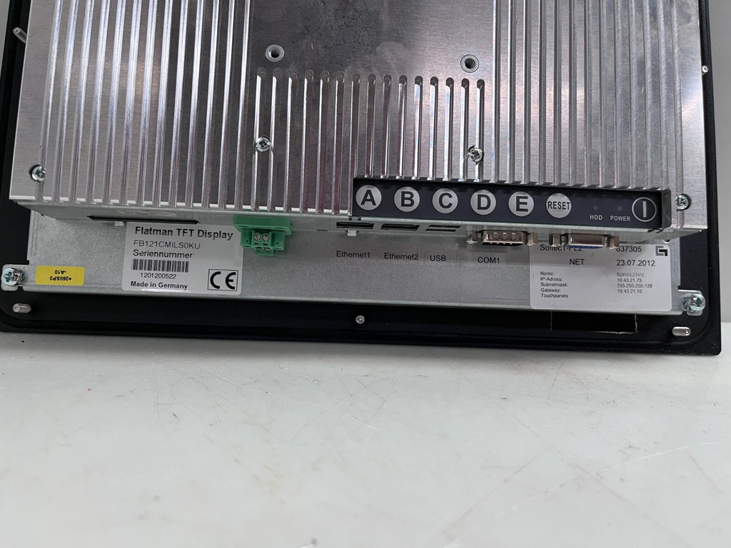 IQ AUTOMATION / FLATMAN TFT Display  FB121CMILS0KU  Display Panel 837305