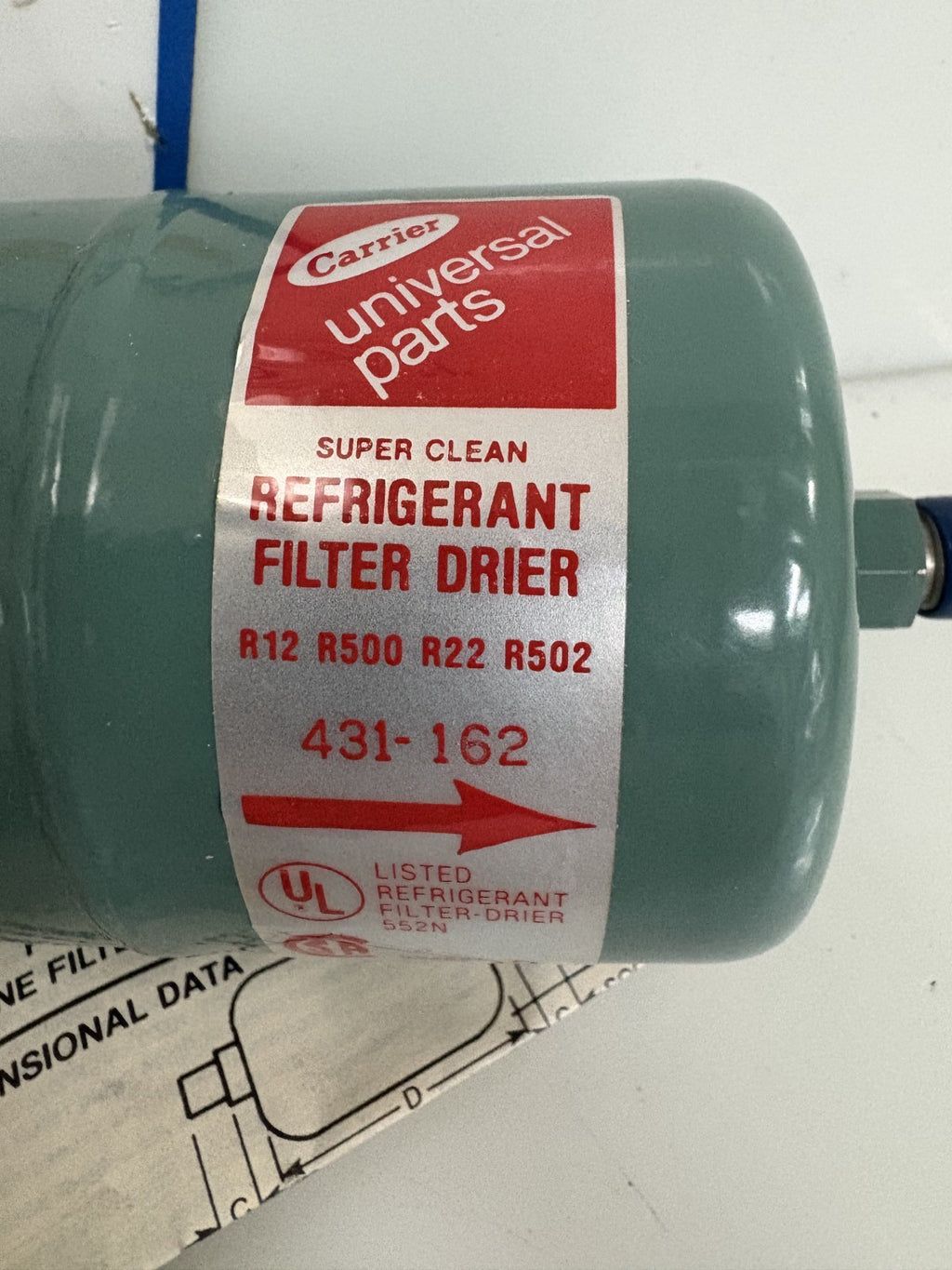 CARRIER LIQUID LINE FILTER DRIER H-1622
