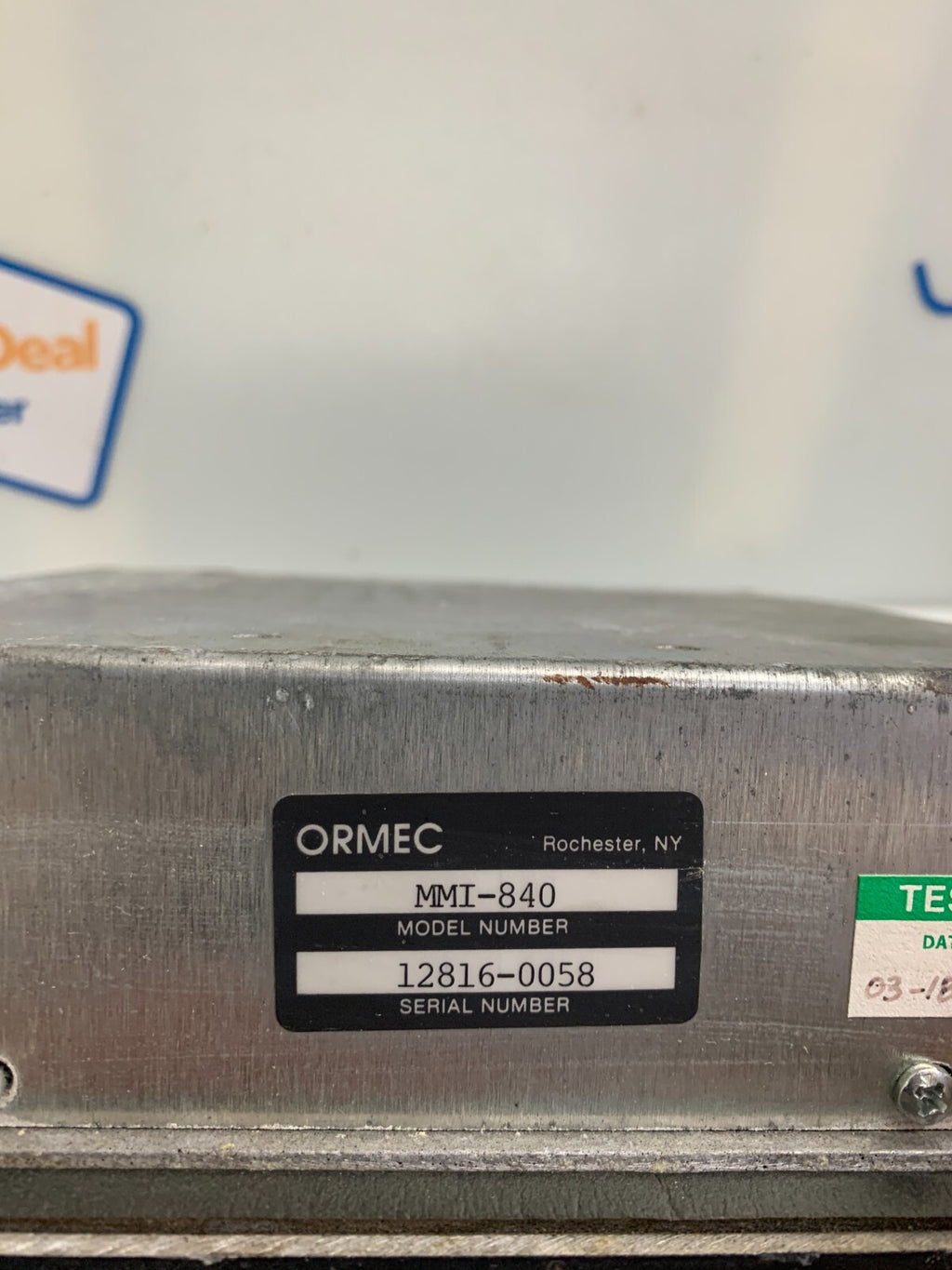 ORMEC MMI-840 Operator Module Man-Machine Interface
