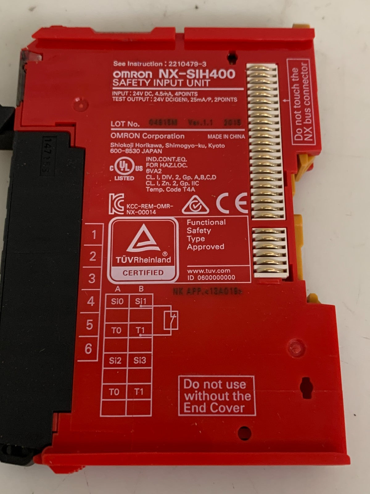 OMRON SAFETY CONTROL UNIT NX-SI44002