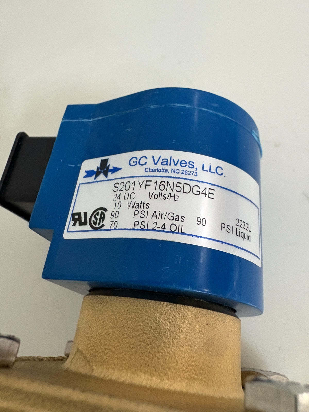 GC VALVES SOLENOID VALVE S201YF16N5DG4E